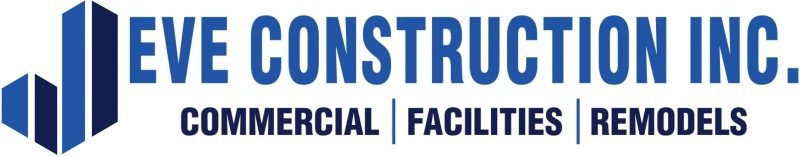 A construction company logo with the words " construction ".